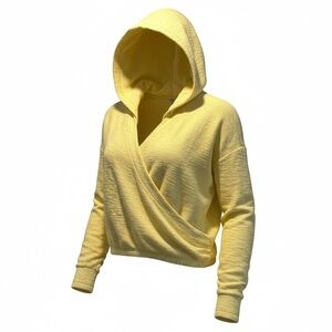 Free People Movement Yellow Wrap Hoodie